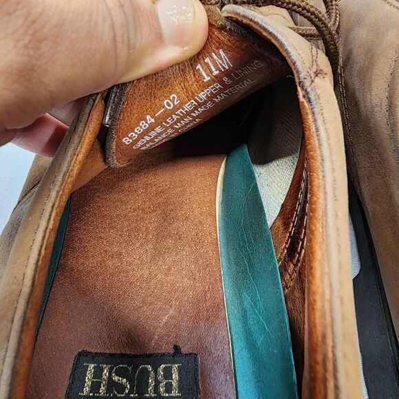 Nunn Bush Portland Men's Brown Leather Lace Up Oxfords 83884-02 Size 11 M - Picture 5 of 6